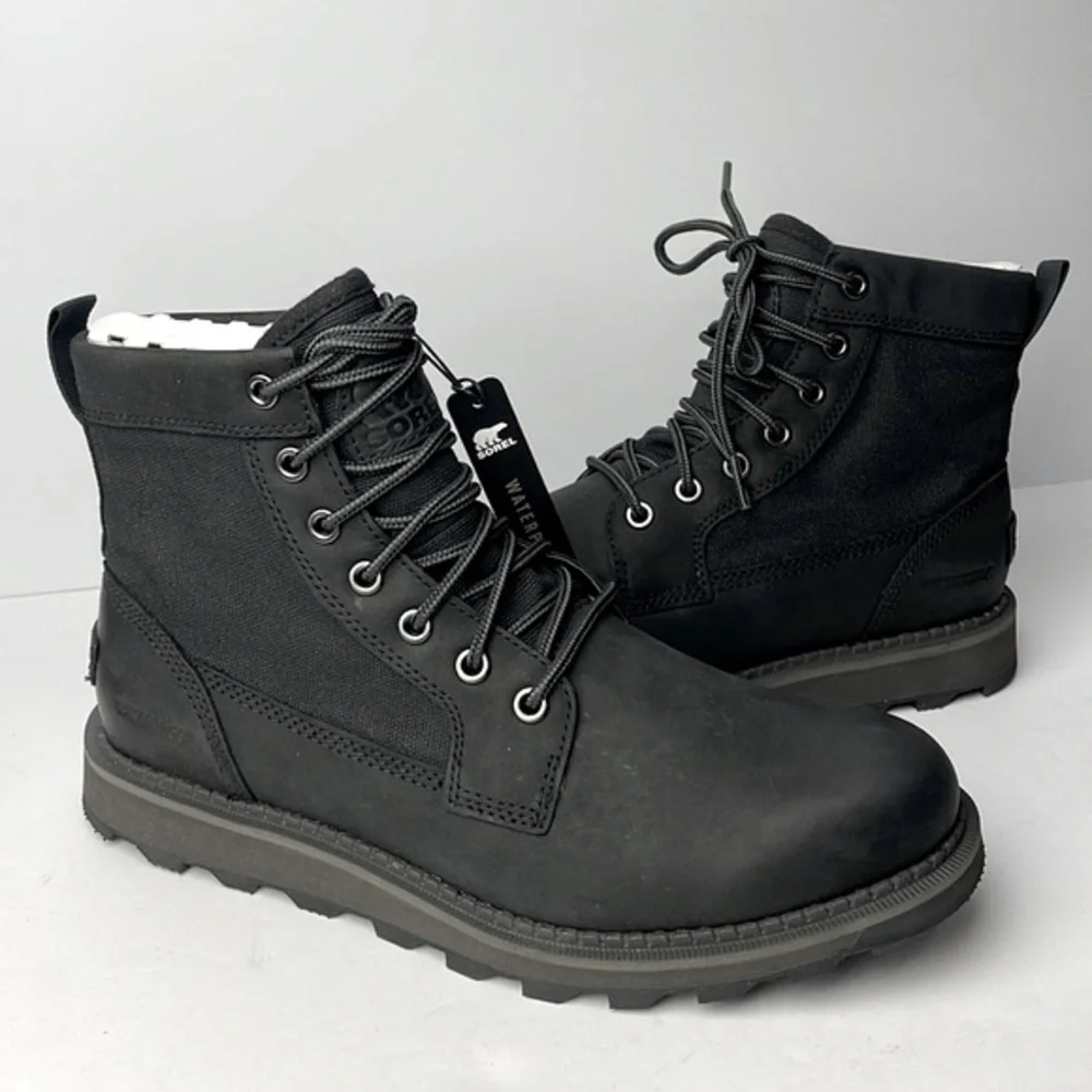 NEW Sorel Madson 2 Field Black Chukka Ankle Boots